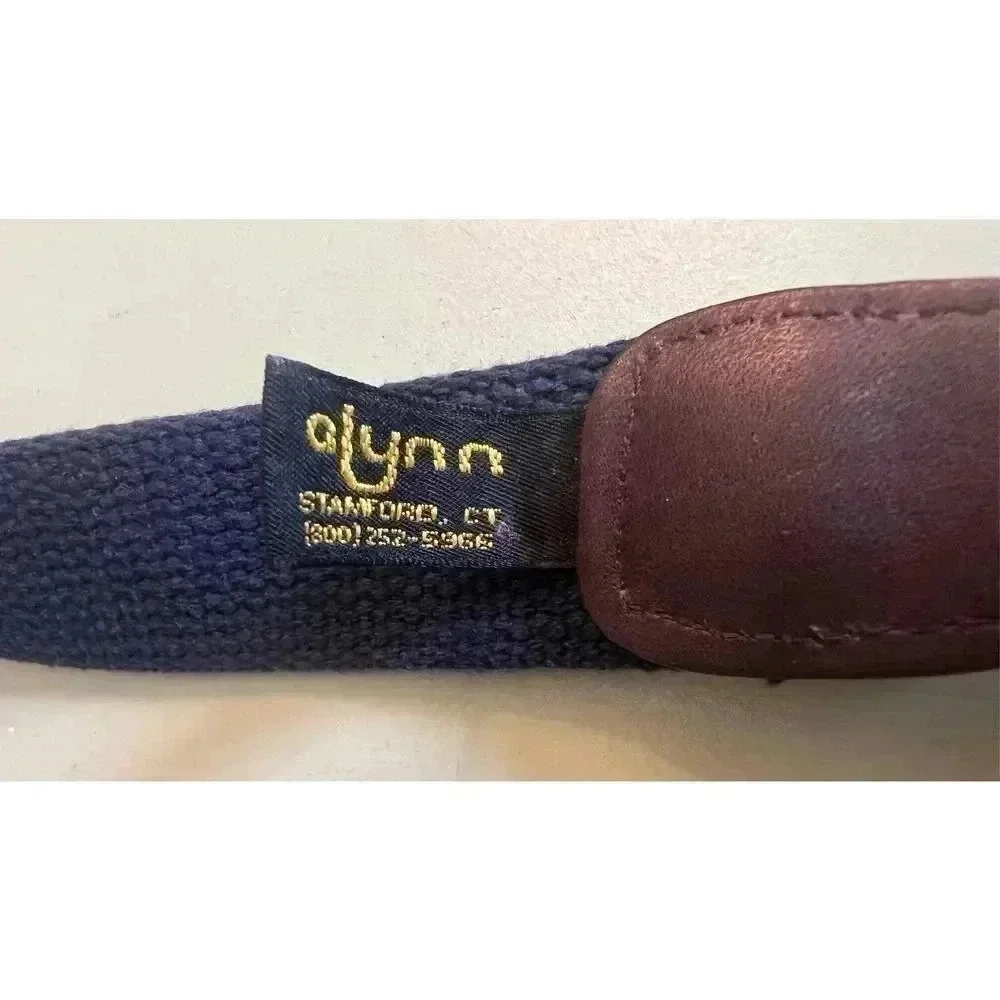 Vintage Alynn Grape Wine Standard Fit Izod Ribbon Leather Belt Women‎